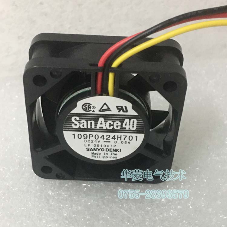 SanAce4015山洋9P系列散热风扇 DC24V 0.08A轴流风机109